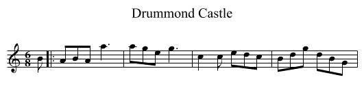 Drummond Castle - staff notation