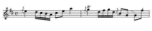 Drummuir Castle - staff notation