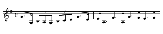 Drumnagarry Strathspey - staff notation