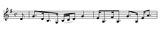 Drumnagarry - staff notation
