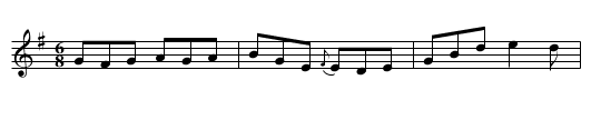 Drumshambo Jig - staff notation