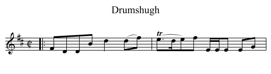 Drumshugh - staff notation