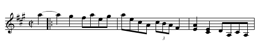 Drunken Billy Goat - staff notation