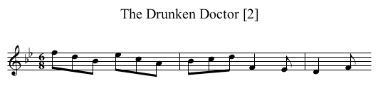Drunken Doctor [2], The - staff notation
