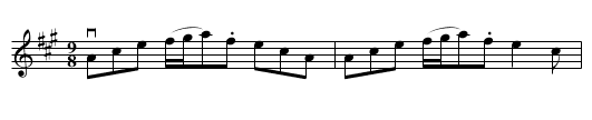 Drunken Ganger's The -- Jig - staff notation