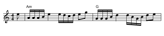 Drunken Piper, The - staff notation