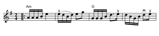 Drunken Piper, The - staff notation