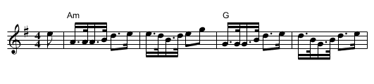 Drunken Piper, The - staff notation