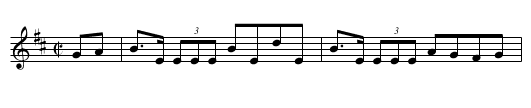 Drunken Reel [1], The - staff notation