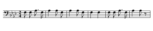 Drunken-man Dance Song (d) - staff notation