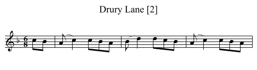 Drury Lane [2] - staff notation