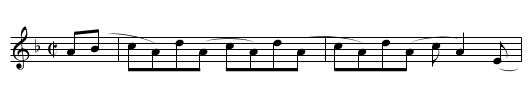 Dry Town Blues - staff notation
