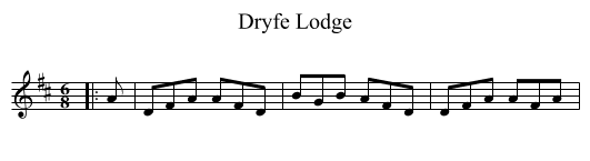 Dryfe Lodge - staff notation