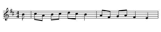 Du côté du bois - staff notation