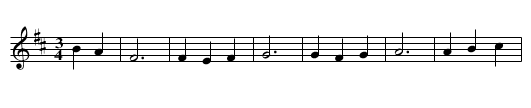 Dubacha - staff notation