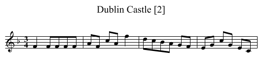 Dublin Castle [2] - staff notation