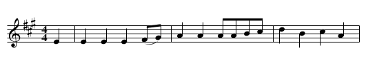 Dublin City (Spanish Lady) - staff notation