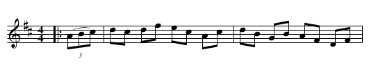 Dublin Hornpipe - staff notation