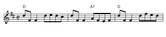 Dublin Reel II - staff notation