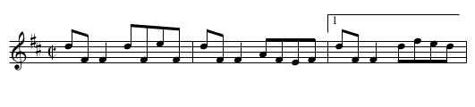 Dublin Reel, The - staff notation