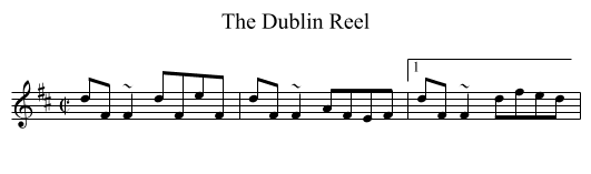 Dublin Reel, The - staff notation