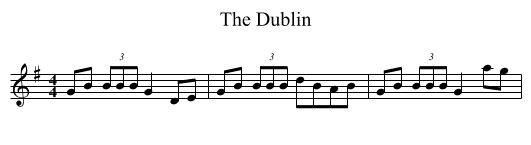 Dublin, The  - staff notation
