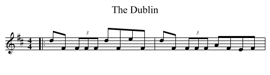 Dublin, The  - staff notation