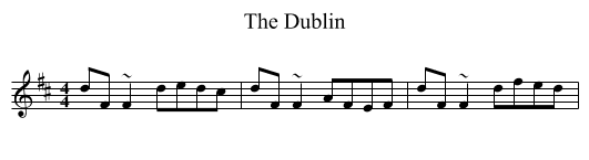 Dublin, The  - staff notation