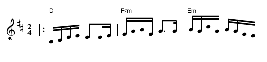 Dubuque - staff notation