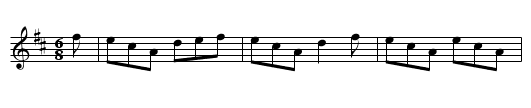 Duchess Hamilton - staff notation