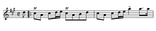 Duchess of Buccleugh’s Reel [2], The - staff notation