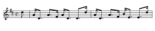 Duchess of Gordon - staff notation