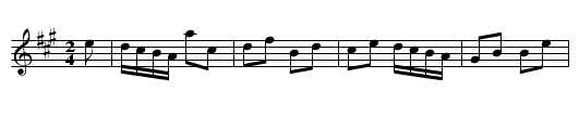 Duchess of Gordon's reel - staff notation