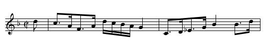 Duchess of Gordon’s Strathspey - staff notation