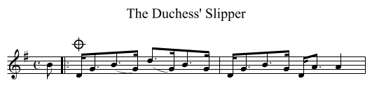 Duchess' Slipper, The - staff notation