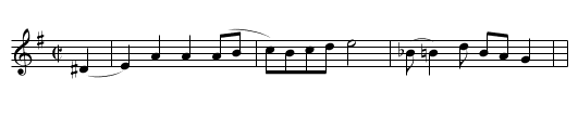 Ducks on the Pond - staff notation