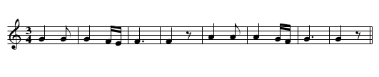 Ductie - staff notation