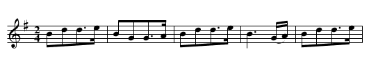 Dude Cowboy - staff notation