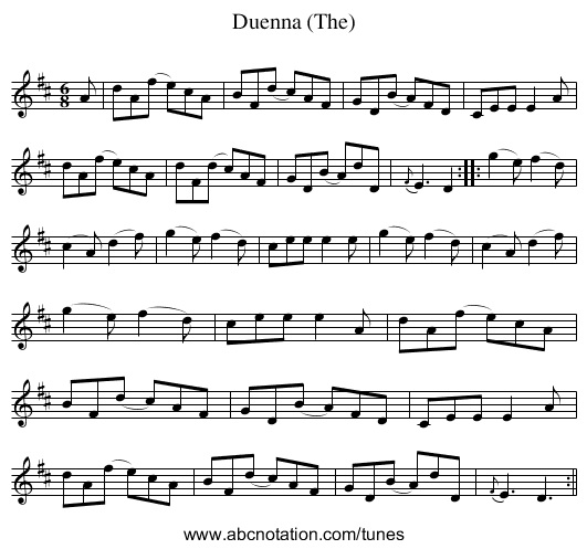 Duenna (The) - staff notation