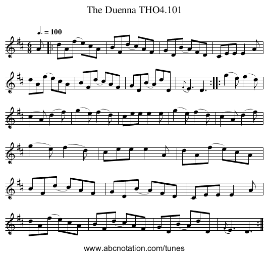 Duenna THO4.101, The - staff notation