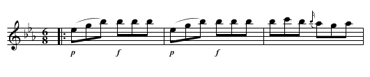 Duet - Presto - staff notation