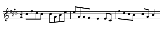 Dui hua - staff notation
