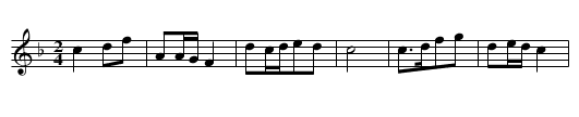 Dui hua - staff notation
