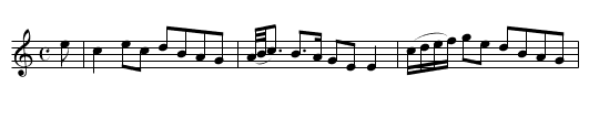 Duillater House - staff notation