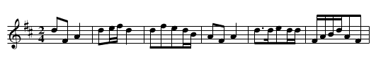 Dujiang da chongfeng - staff notation