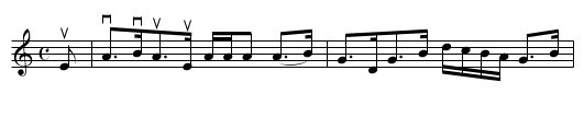 DUKE OF ATHOLE, the  - staff notation