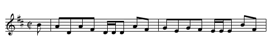 Duke of Athole's Rant - staff notation