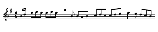 Duke of Bellug's(?) Quickstep. JaW.104 - staff notation