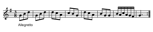 Duke of Berri's Waltz. TWC.236 - staff notation