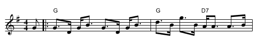 Duke of Gordon - staff notation